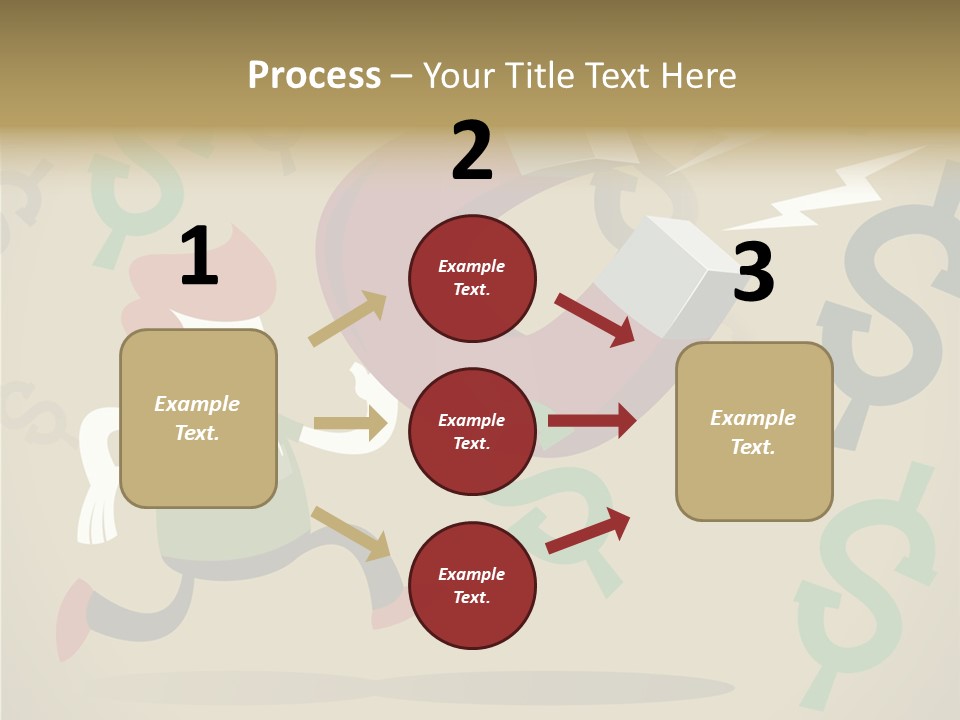 Cartoon Cash Dragnet PowerPoint Template