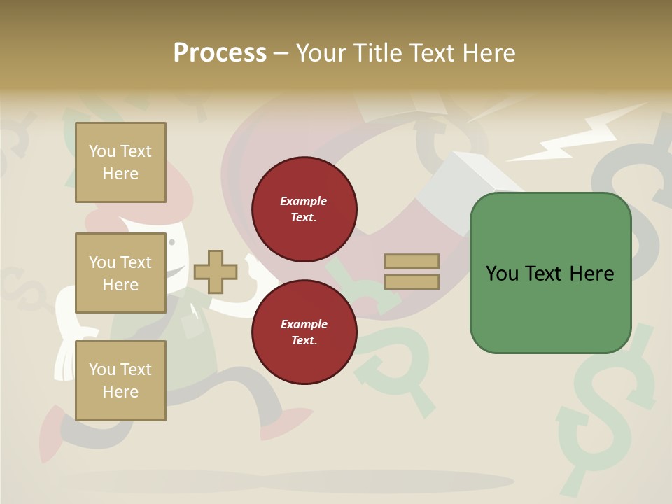 Cartoon Cash Dragnet PowerPoint Template