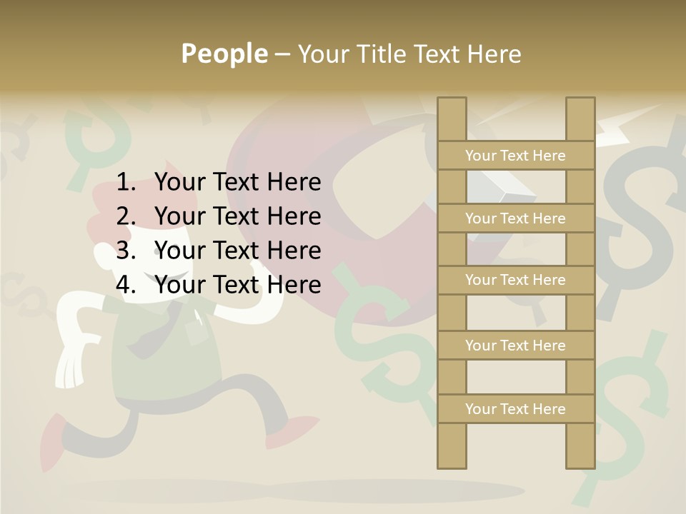 Cartoon Cash Dragnet PowerPoint Template