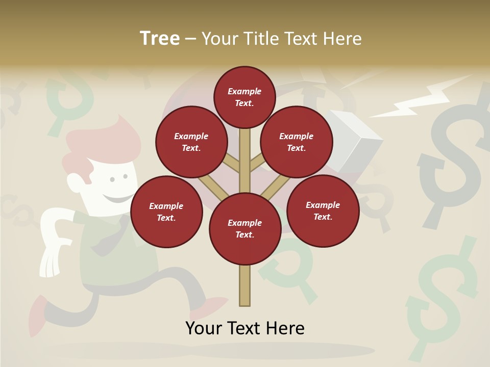 Cartoon Cash Dragnet PowerPoint Template