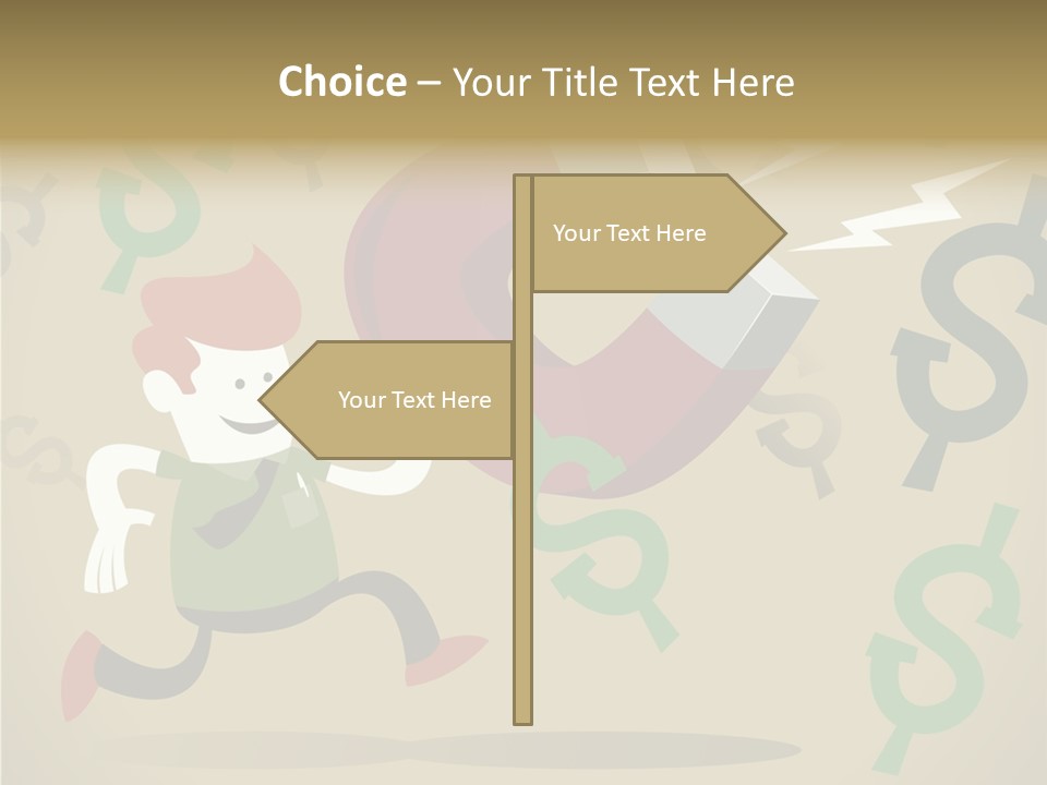 Cartoon Cash Dragnet PowerPoint Template