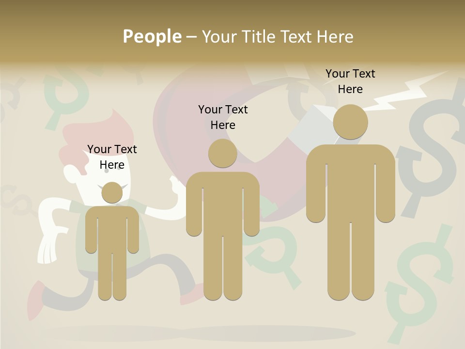 Cartoon Cash Dragnet PowerPoint Template