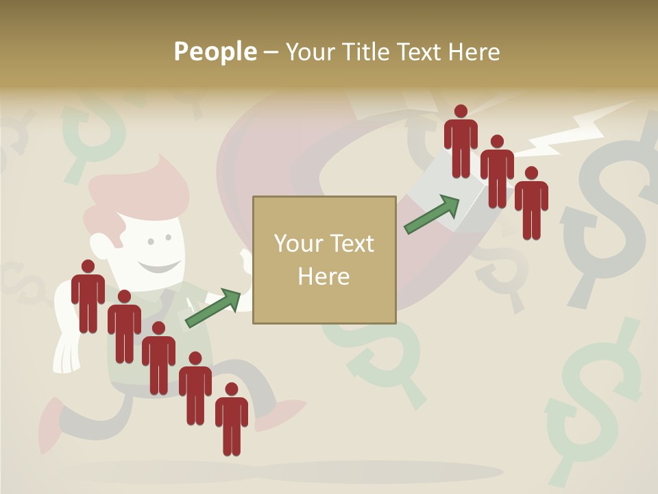 Cartoon Cash Dragnet PowerPoint Template