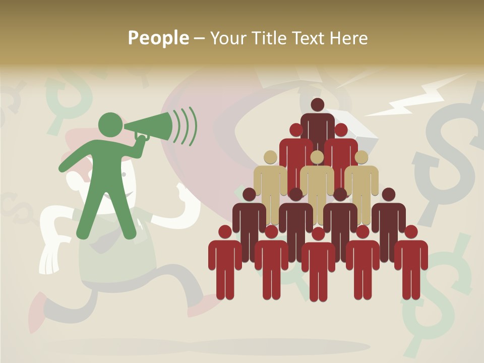 Cartoon Cash Dragnet PowerPoint Template