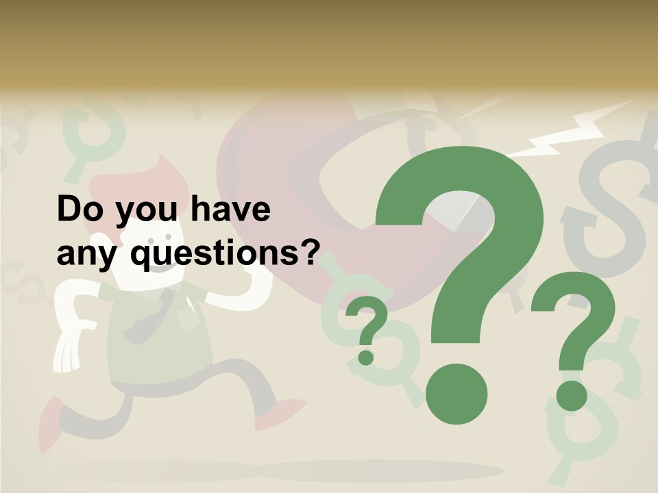 Cartoon Cash Dragnet PowerPoint Template