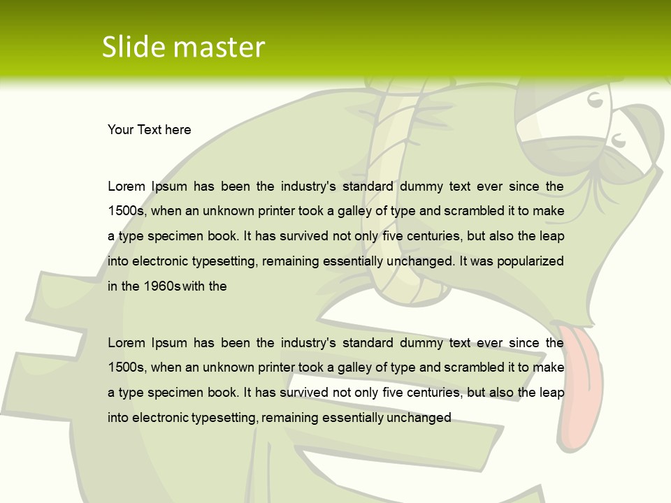 Rope Illustration Hang PowerPoint Template