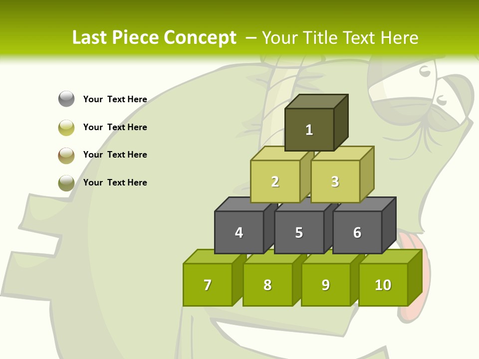 Rope Illustration Hang PowerPoint Template