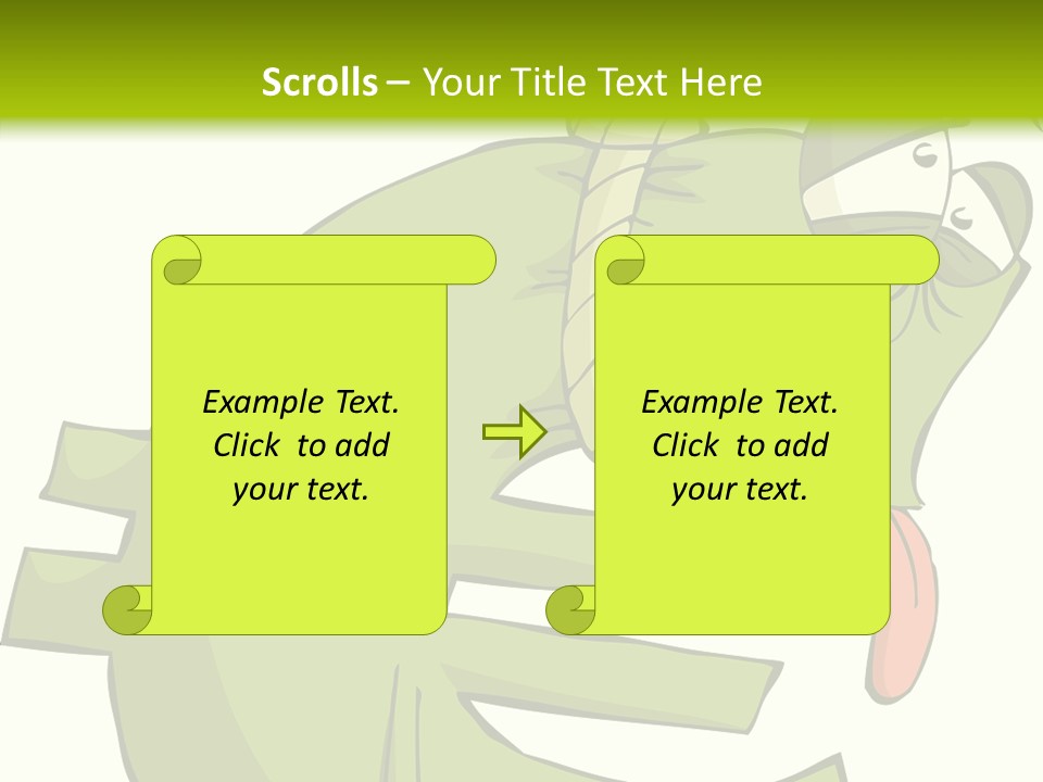Rope Illustration Hang PowerPoint Template