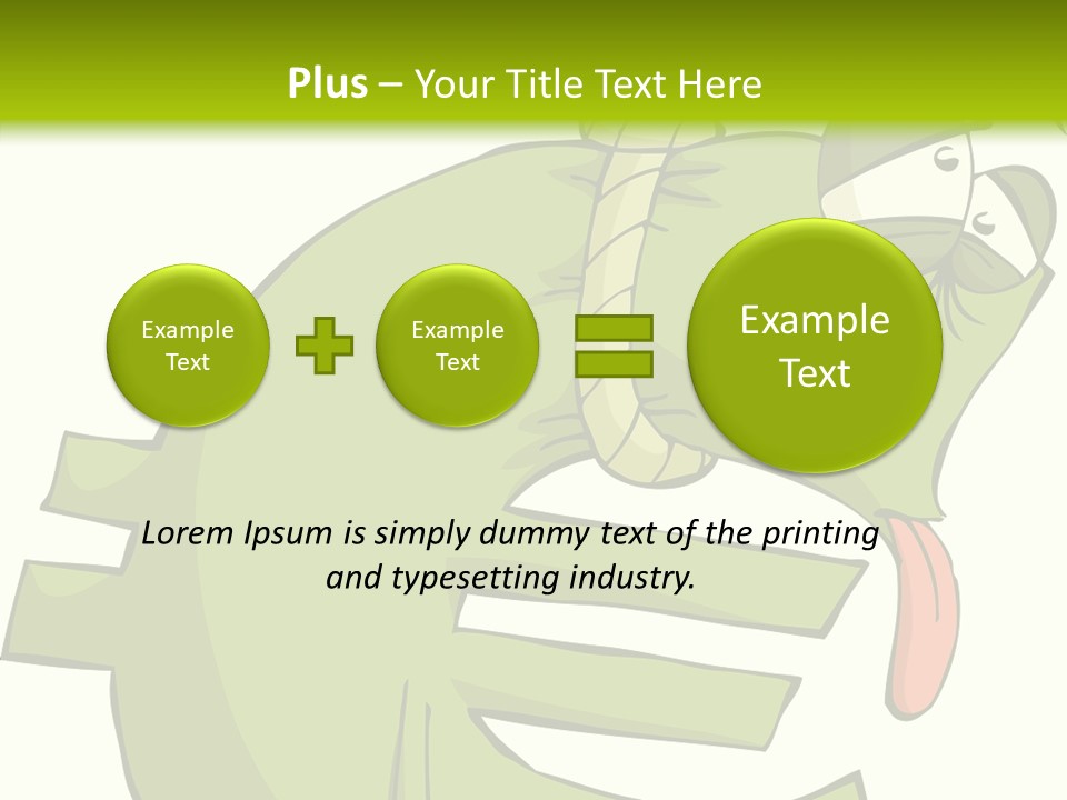Rope Illustration Hang PowerPoint Template