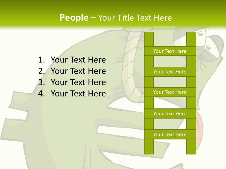 Rope Illustration Hang PowerPoint Template