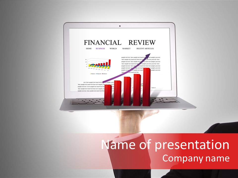 Saving Chart Business PowerPoint Template