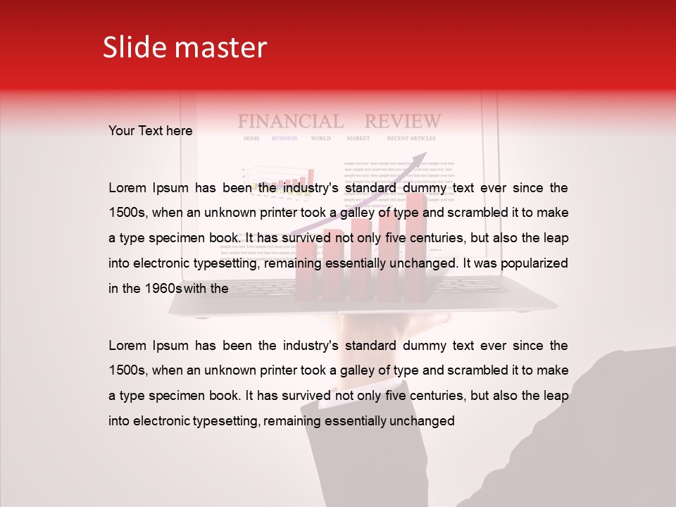 Saving Chart Business PowerPoint Template