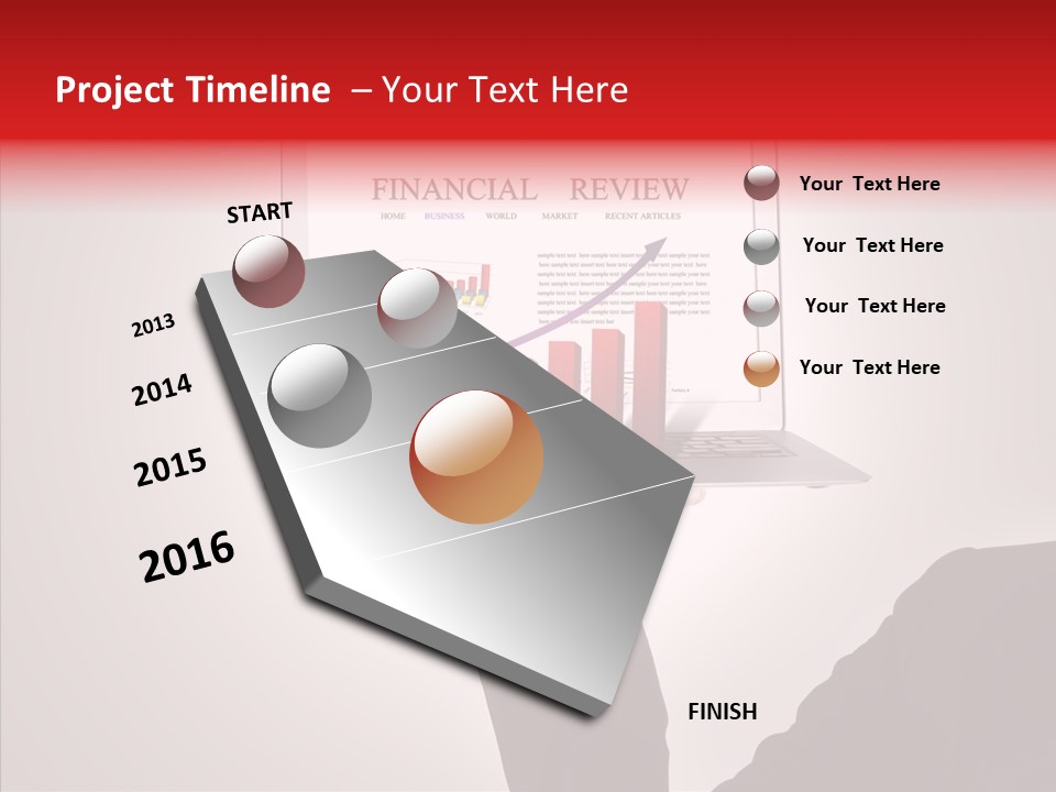 Saving Chart Business PowerPoint Template