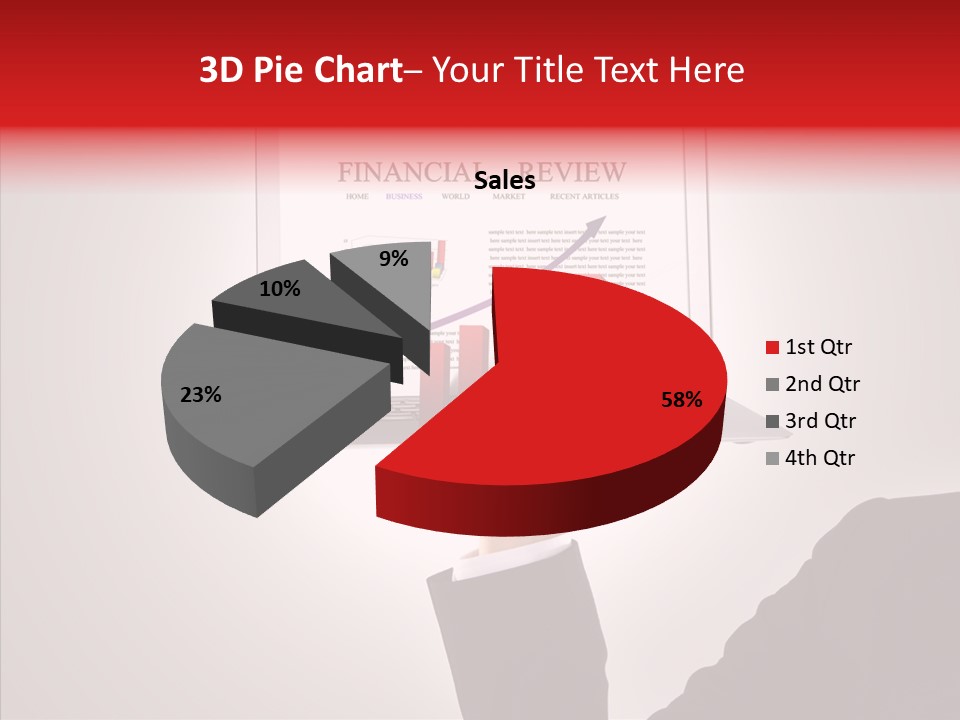 Saving Chart Business PowerPoint Template