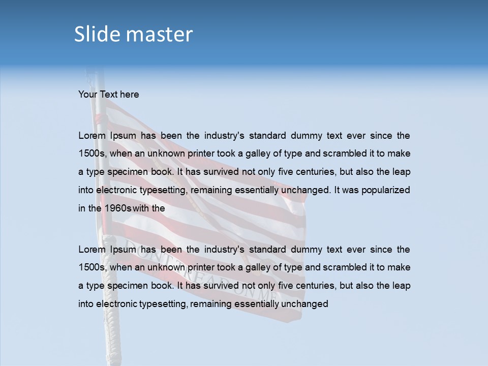 Red Blue Nautical PowerPoint Template