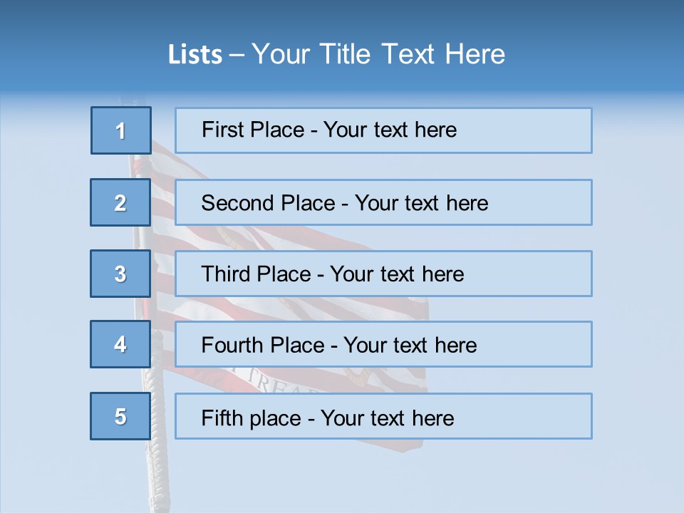 Red Blue Nautical PowerPoint Template