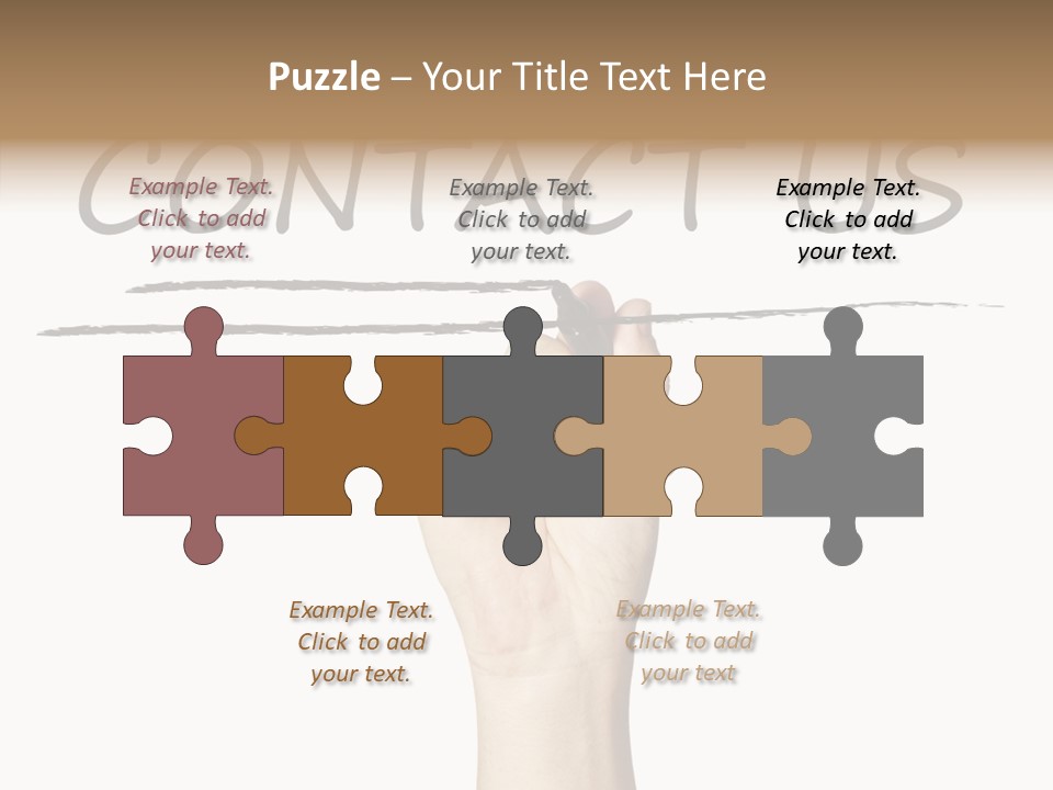 Icon Close Correspondence PowerPoint Template