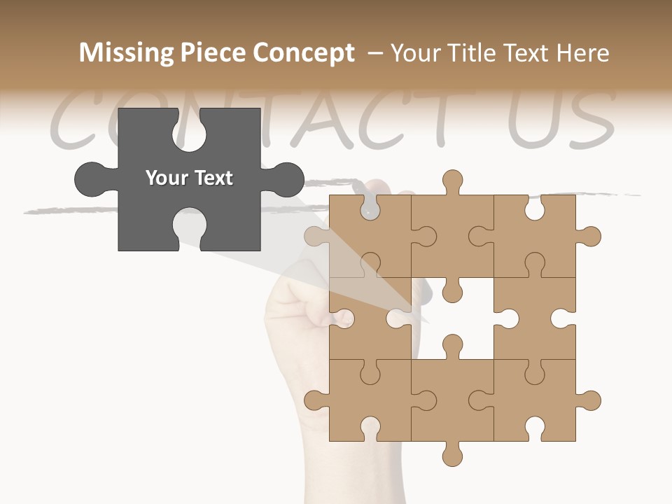 Icon Close Correspondence PowerPoint Template