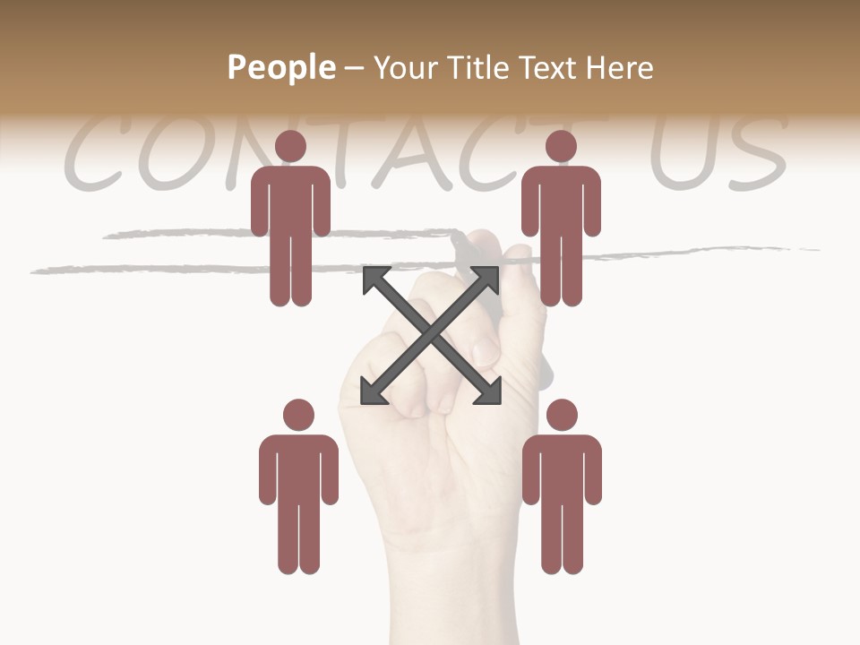 Icon Close Correspondence PowerPoint Template