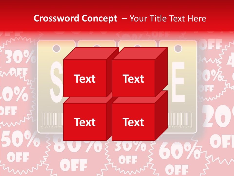 Department Store Illustration Reduce PowerPoint Template