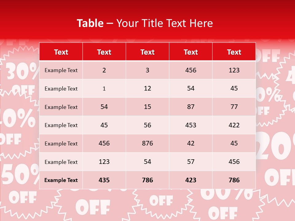 Department Store Illustration Reduce PowerPoint Template