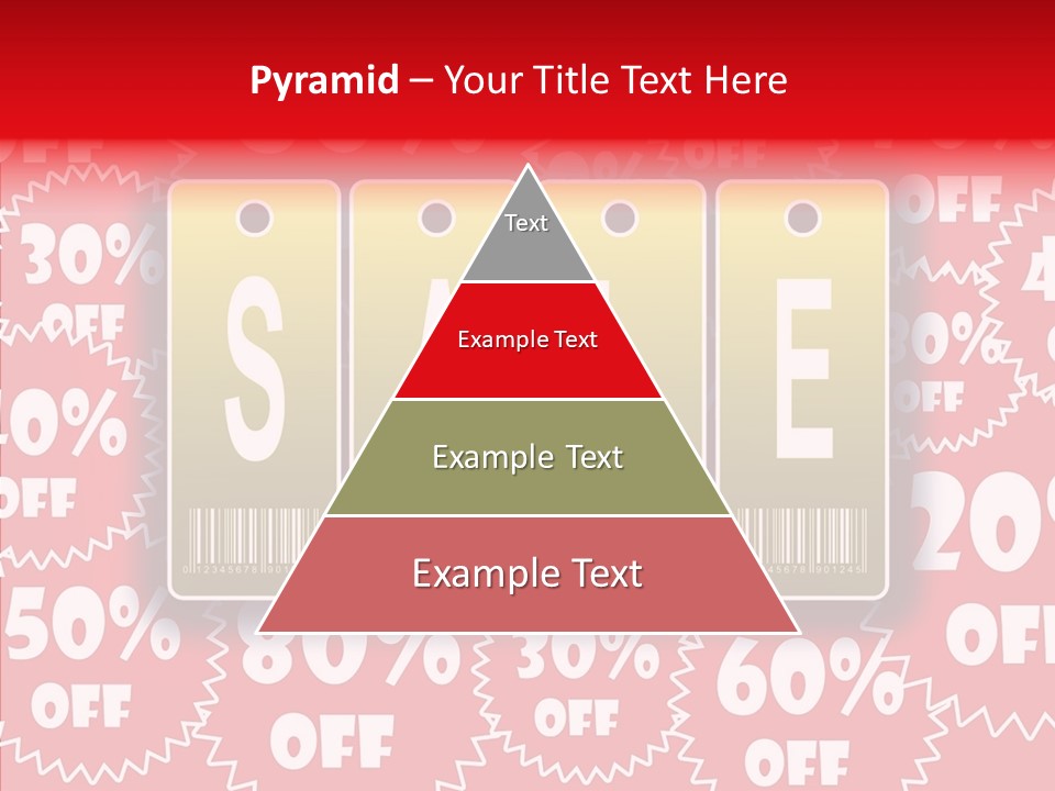 Department Store Illustration Reduce PowerPoint Template