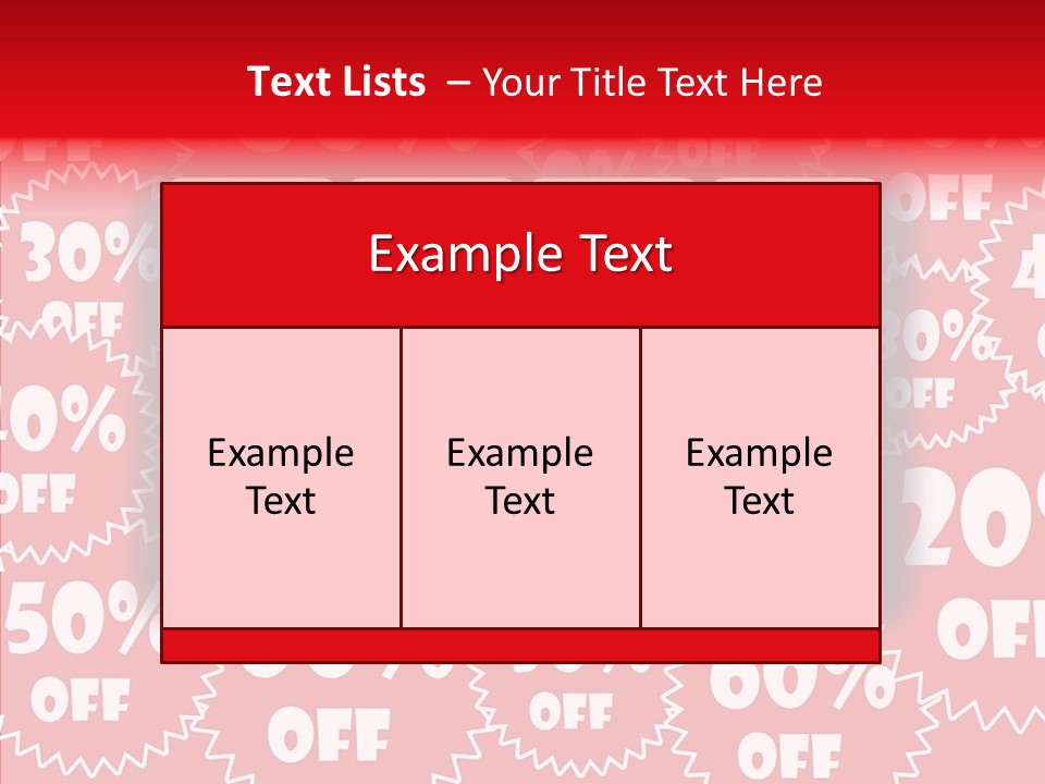 Department Store Illustration Reduce PowerPoint Template