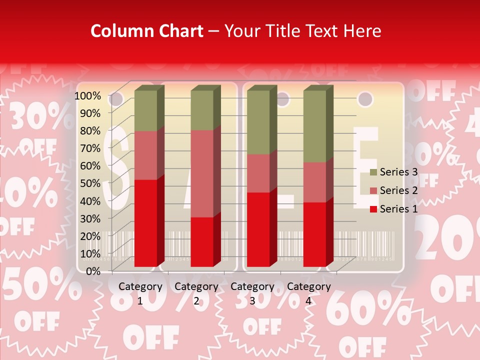 Department Store Illustration Reduce PowerPoint Template