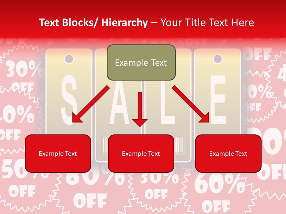 Department Store Illustration Reduce PowerPoint Template