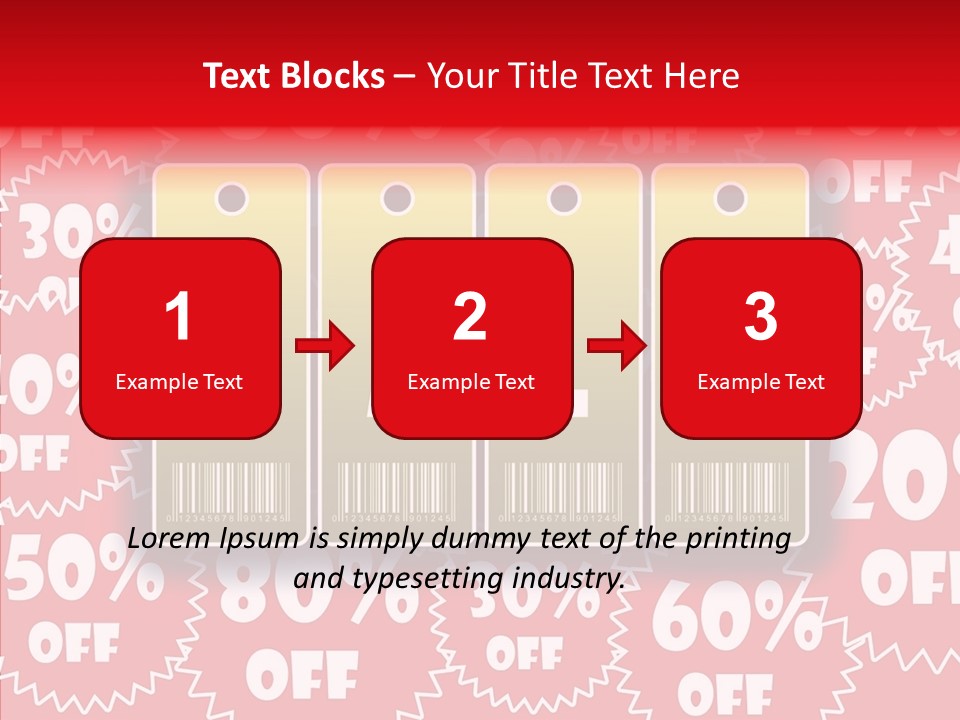 Department Store Illustration Reduce PowerPoint Template