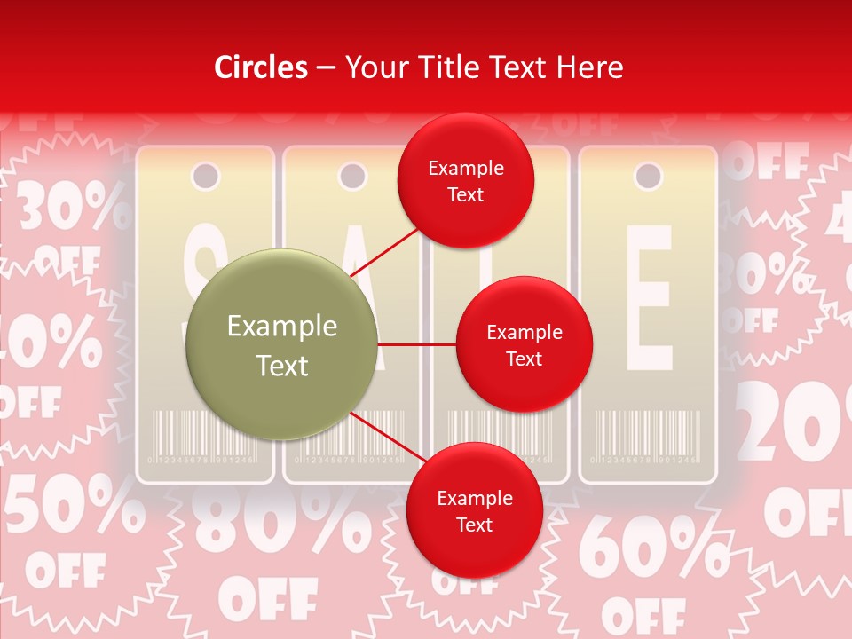 Department Store Illustration Reduce PowerPoint Template