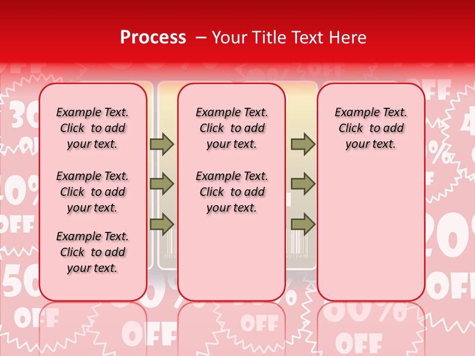 Department Store Illustration Reduce PowerPoint Template