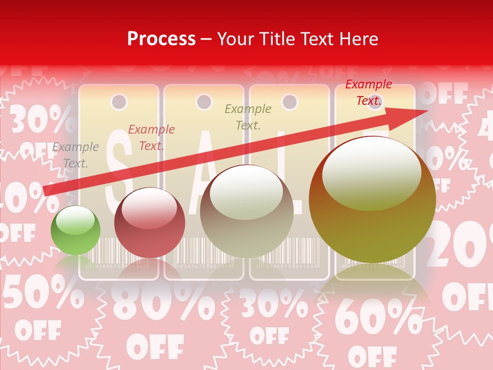 Department Store Illustration Reduce PowerPoint Template