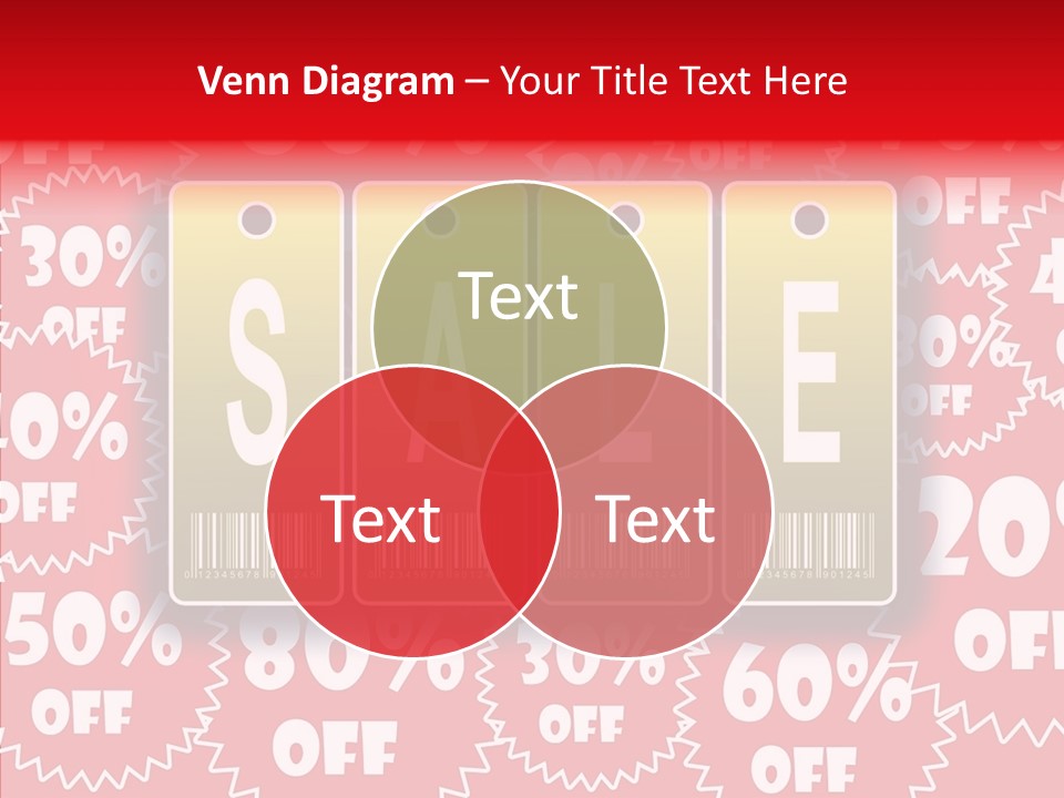 Department Store Illustration Reduce PowerPoint Template