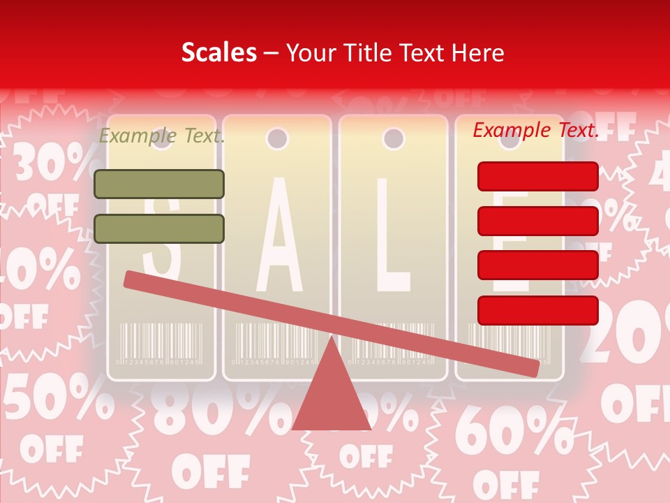 Department Store Illustration Reduce PowerPoint Template