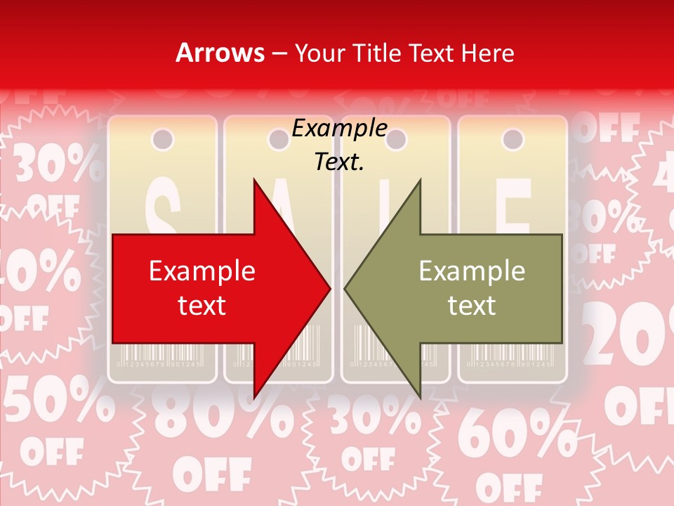 Department Store Illustration Reduce PowerPoint Template