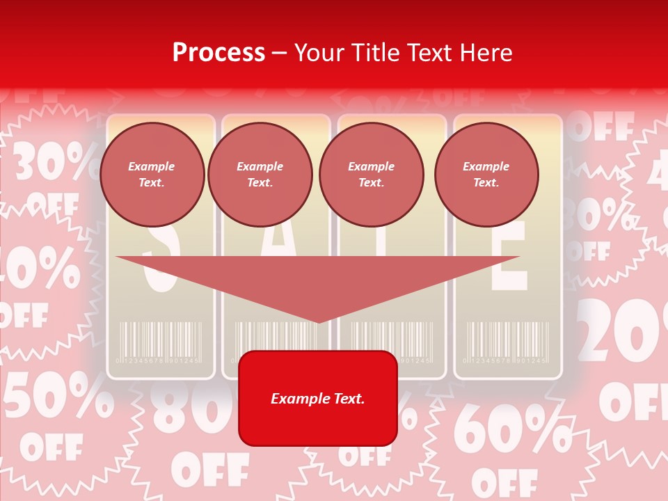 Department Store Illustration Reduce PowerPoint Template
