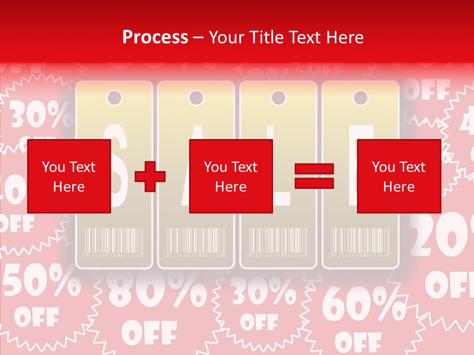 Department Store Illustration Reduce PowerPoint Template