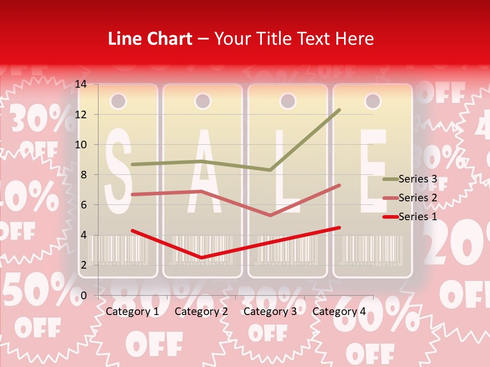 Department Store Illustration Reduce PowerPoint Template
