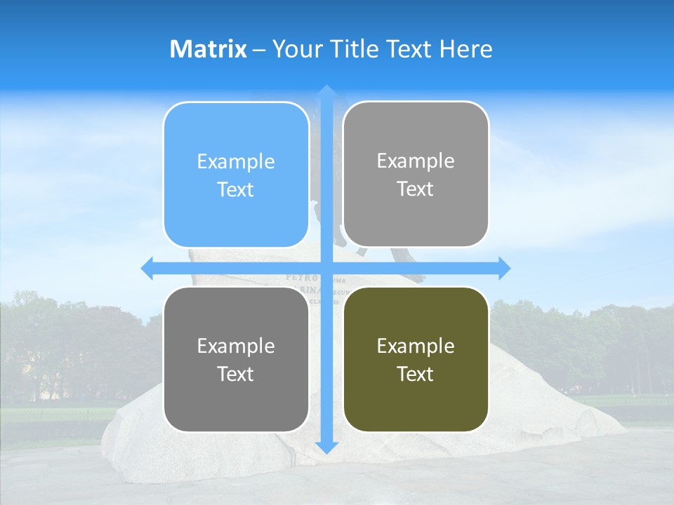 Statue Founder Exterior PowerPoint Template