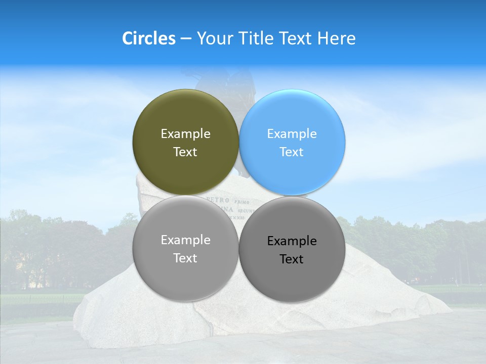 Statue Founder Exterior PowerPoint Template