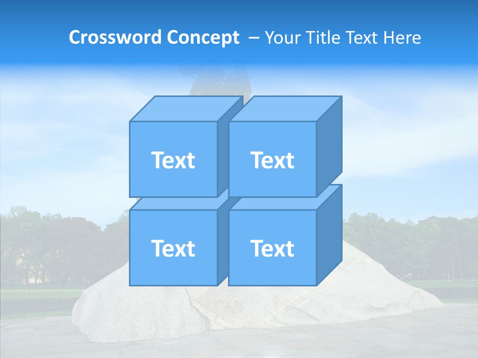 Statue Founder Exterior PowerPoint Template