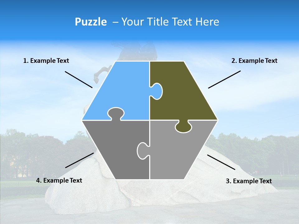 Statue Founder Exterior PowerPoint Template