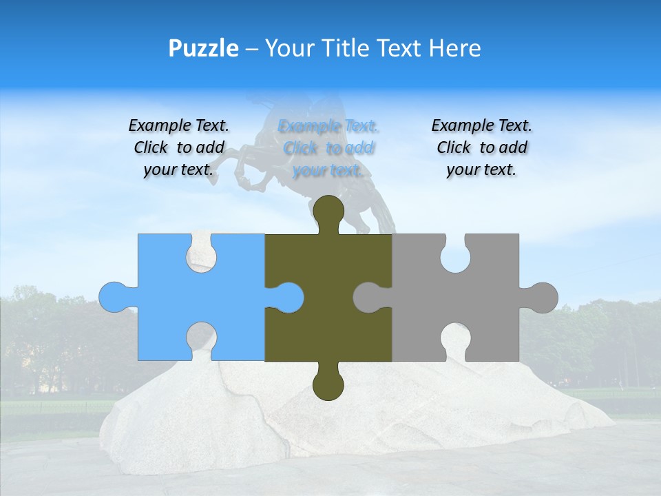 Statue Founder Exterior PowerPoint Template