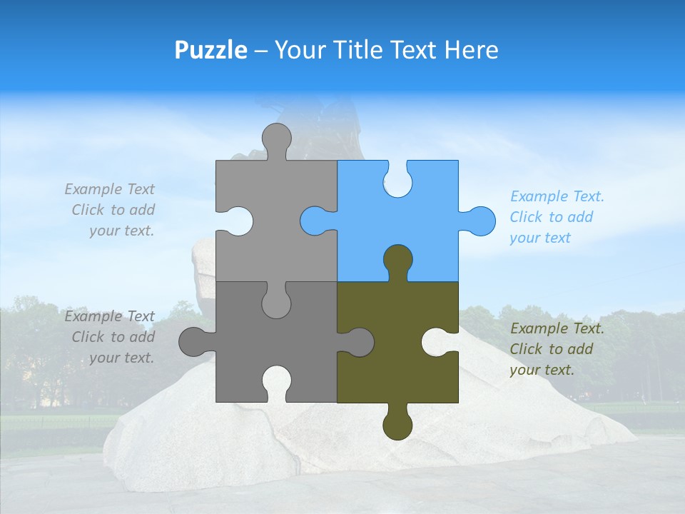 Statue Founder Exterior PowerPoint Template