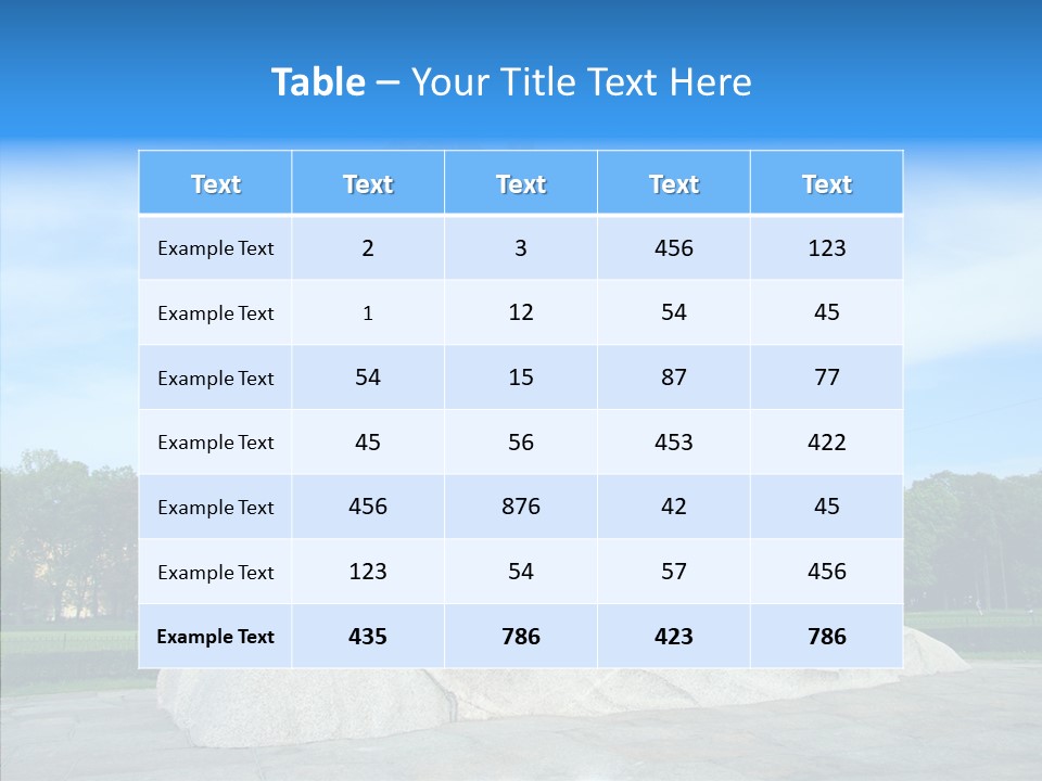 Statue Founder Exterior PowerPoint Template
