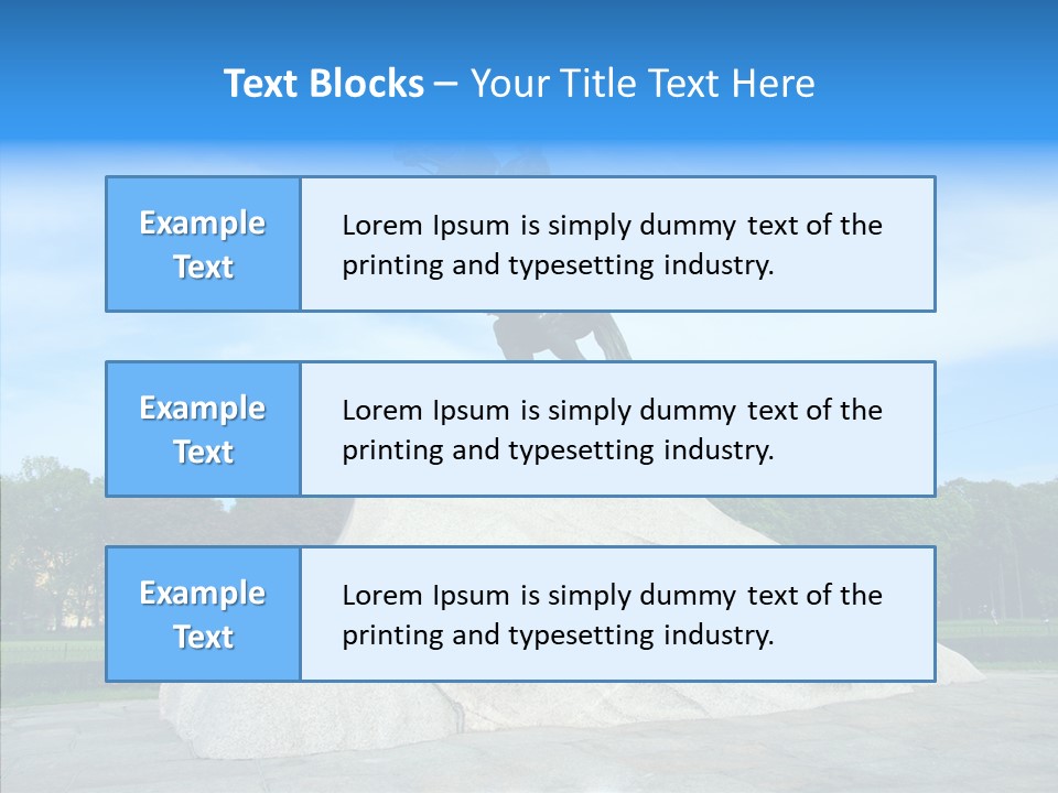 Statue Founder Exterior PowerPoint Template