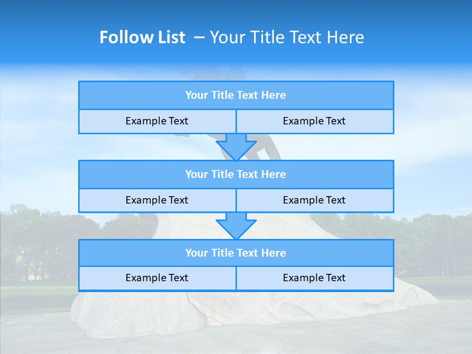Statue Founder Exterior PowerPoint Template
