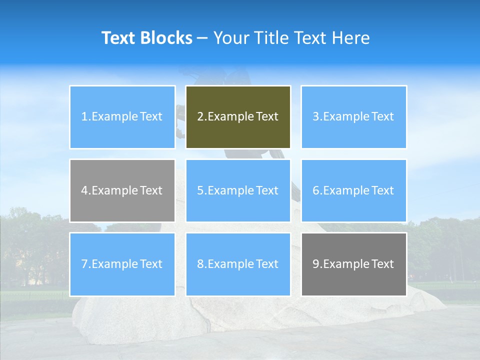 Statue Founder Exterior PowerPoint Template