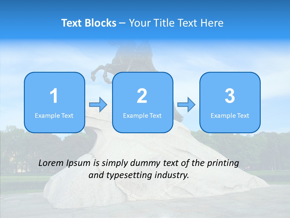 Statue Founder Exterior PowerPoint Template